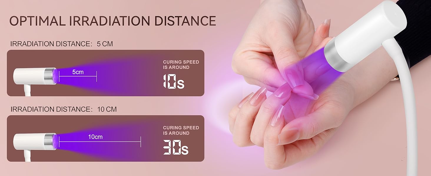 gel x light cure lamp nail uv light