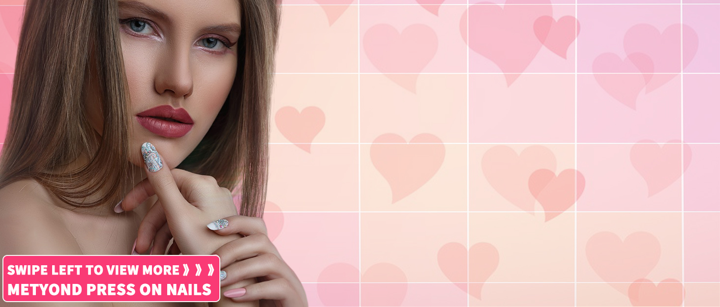 Press on Nails Fake Nails False Nails Acrylic Nails Stick on Nails Glue on Nails uñas postizas