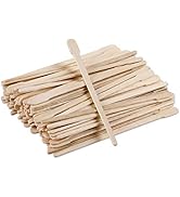 Beauticom Premium Wood Sticks -Cuticle Pusher Manicure Pedicure Tools and Wooden Wax Spatula Appl...