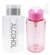 9oz Gray with Word Imprint Push Down Pump Dispenser Empty Refillerable Bottle with Flip Top Cap -...