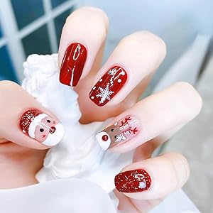 Christmas Short Nails