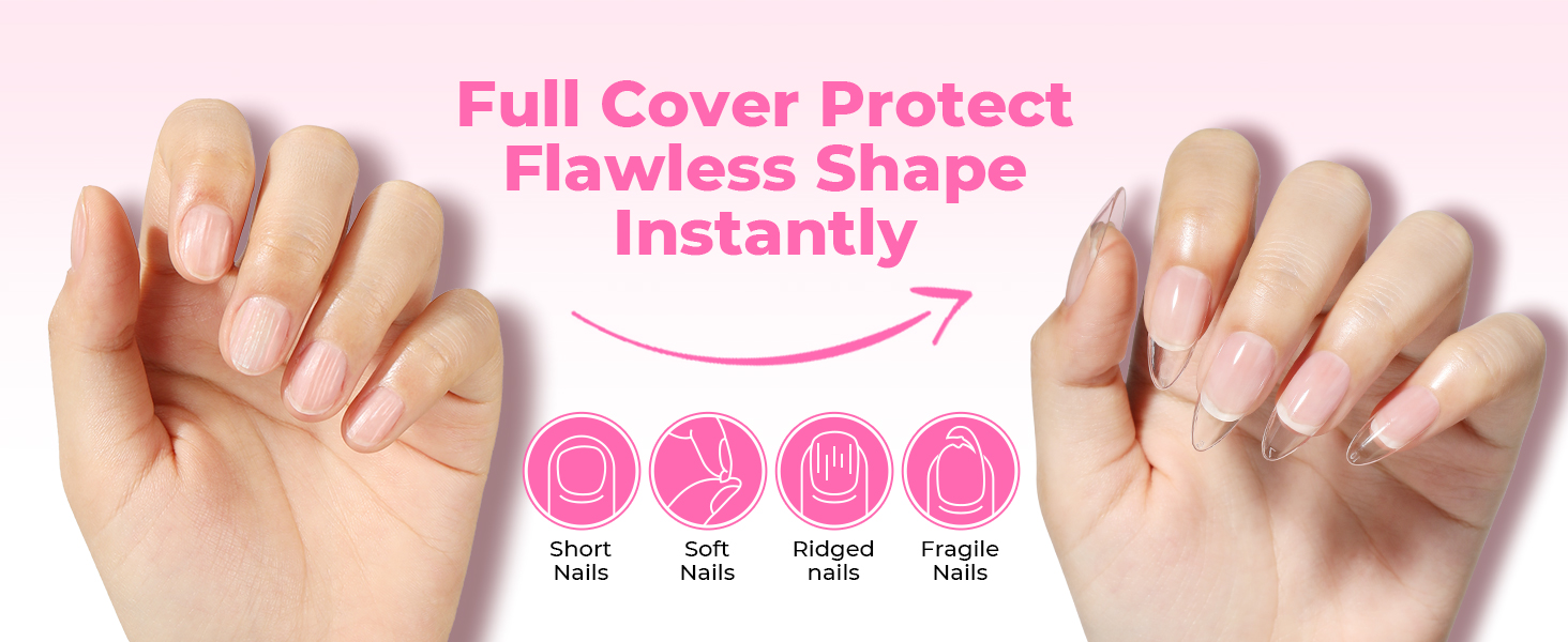 nail tips almond