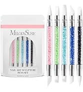 MelodySusie 5 Pcs Nail Art Sculpture Pen Acrylic Dual Tipped Brushes for Resin Nail Art Tools for...