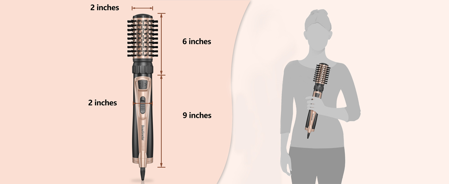 rotating hair fryer brush