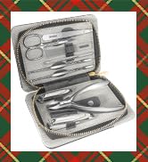 Manicure Set Professional 9 in 1 Nail Clippers Set, Stainless Steel Manicure kit With PU Leather ...