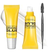 24H Super Hold Clear Eyebrow Gel, Waterproof Long-Lasting Lock & Freeze Brow Styling Glue, Fast-D...