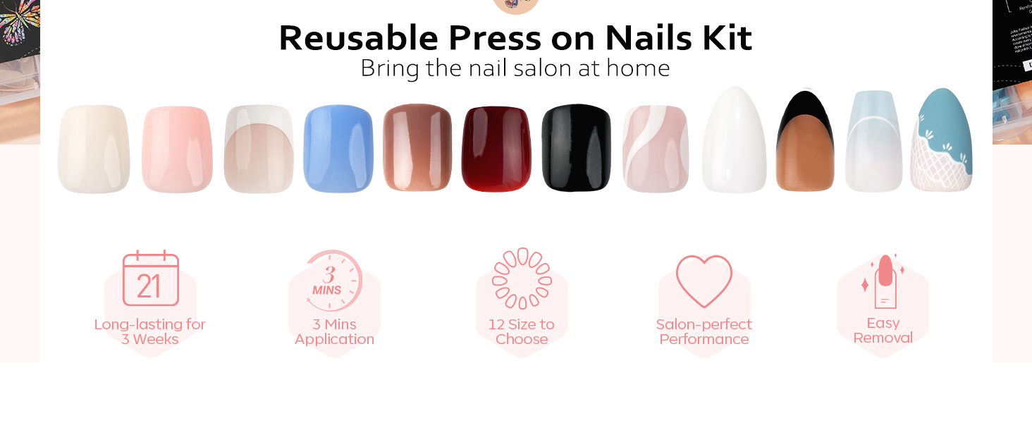 salon press on nails