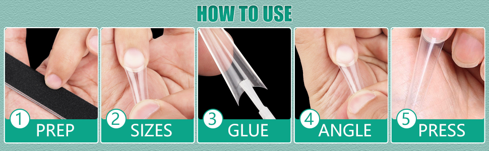 no c curve nail tips