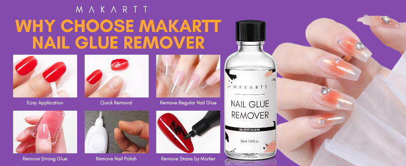 short press on nails nail polish set false nails with glue nail glue remover nail clippers 