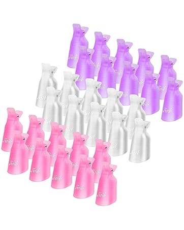 Nail polish remover clips