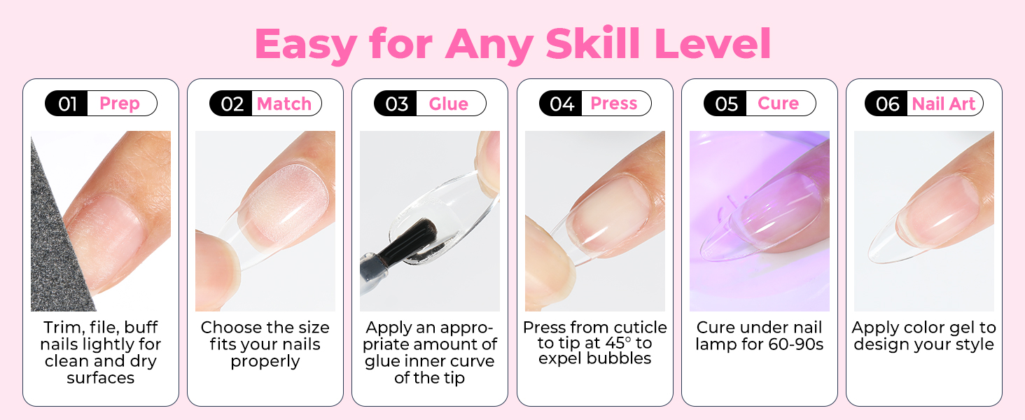 soft gel nail tips