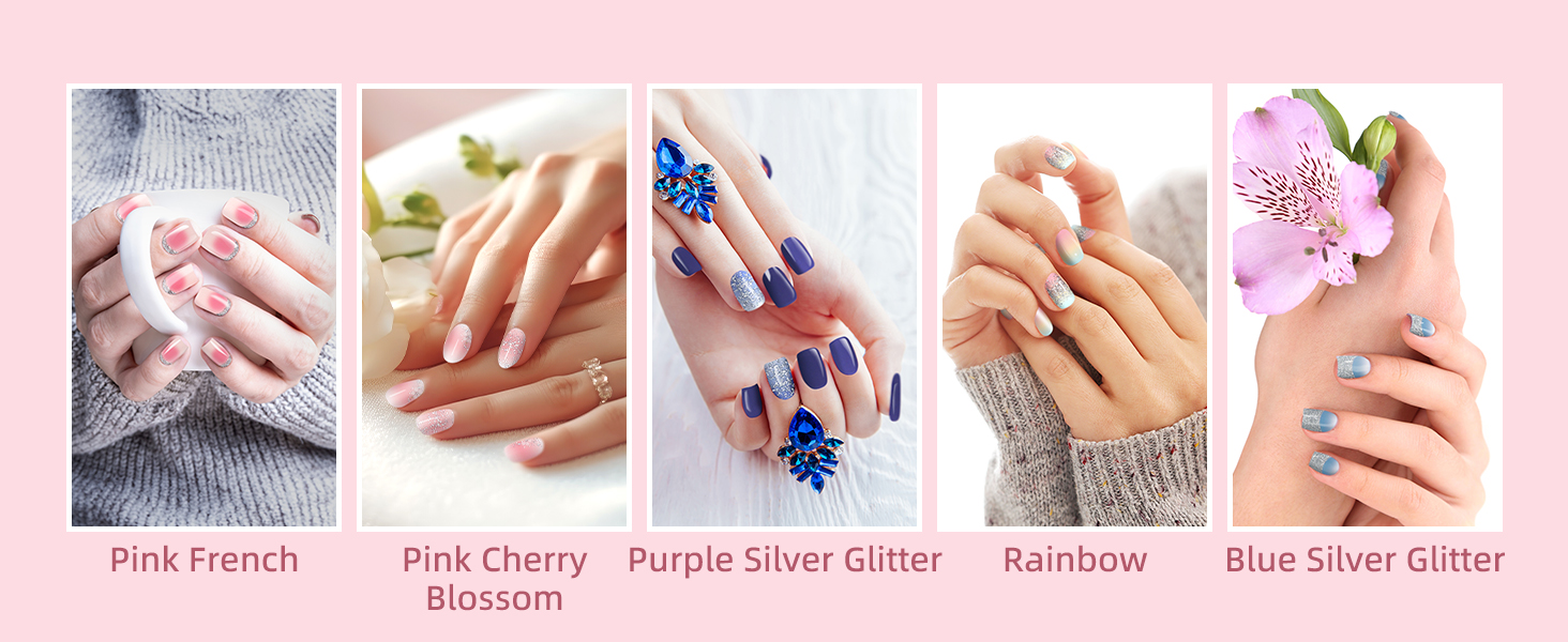 nail gel stickers