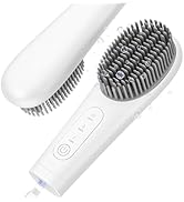 SATOCVAY Cordless Hair Straightener Rechargeable for Travel, Wireless Curling Brush for Women Whi...