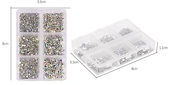 Flat Back Gems Round Crystal Rhinestones for Crafts Nail Face Art Clothes Shoes Bags DIY
