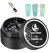 MAGIC ARMOR 3D Clear Spider Gel for Nail Art Elastic Paint Wire Drawing Spider Gel for Nails With...