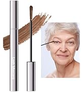 Brown Mascara for Older Women 60 Plus, Tube Máscara Volume and Length for Mature Women with Thinn...