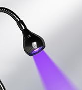 krofaue U V LED Nail Lamp - Flash Cure Lamp Quick Dryer Curing Light Foot Control Gooseneck U V L...