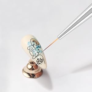 3Pcs Nail Art Liner Brushes Set