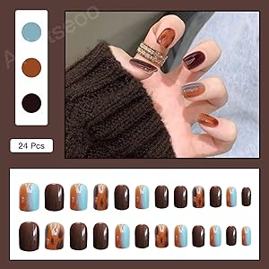 glue on nails short