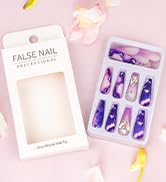 press on nails long，Designs long press on nails，long press on nails with design