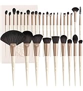 Docolor Makeup Brushes Set Professional 30Pcs Makeup Brushes Premium Synthetic Powder Kabuki Foun...