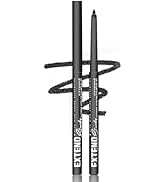 Shimmer Black Gel Glitter Eyeliner Pencil, Metallic Waterproof Smudge-Proof Creamy Retractable Sm...