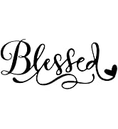 SUPERDANT Blessed Wall Sticker Art Word Blessed Wall Decals Home Vinyl Decal Saying PVC Wallpaper...