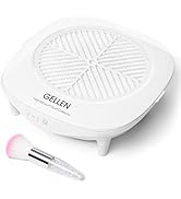 Gellen Nail Dust Collector with Reusable Filter&Dust Brush Nail Tech Vacuum Dust Fan for Acrylic ...