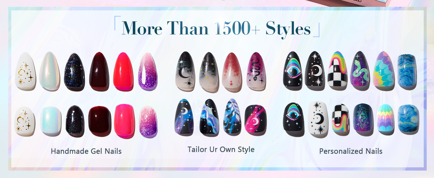False nails with design