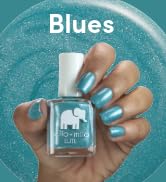 ella + mila blue nail polishes