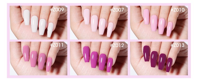 purple nail polish set