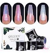Gellen Builder Gel Kit - Nail Extension Kit Sheer Shimmer Builder Nail Gel Kit 4 Colors Hard Gel ...