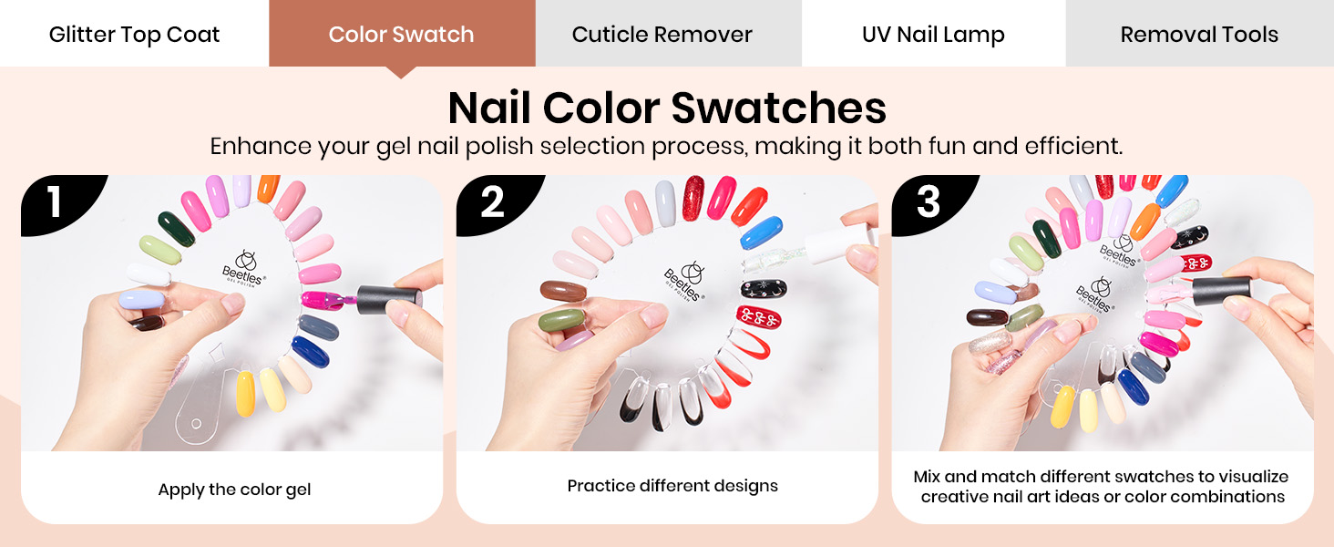 Beetles Gel Nail Polish Kit with U V Light