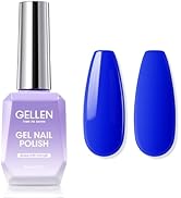Gellen Gel Nail Polish, 18ml Electric Blue Gel Polish Soak Off UV LED Nail Gel Polish Nail Art St...