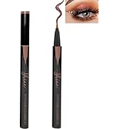 Bronze Glitter Eyeliner Liquid Liner-1Pcs Brown Metallic Shimmer Sparkling Colored Eye Liner Eyes...