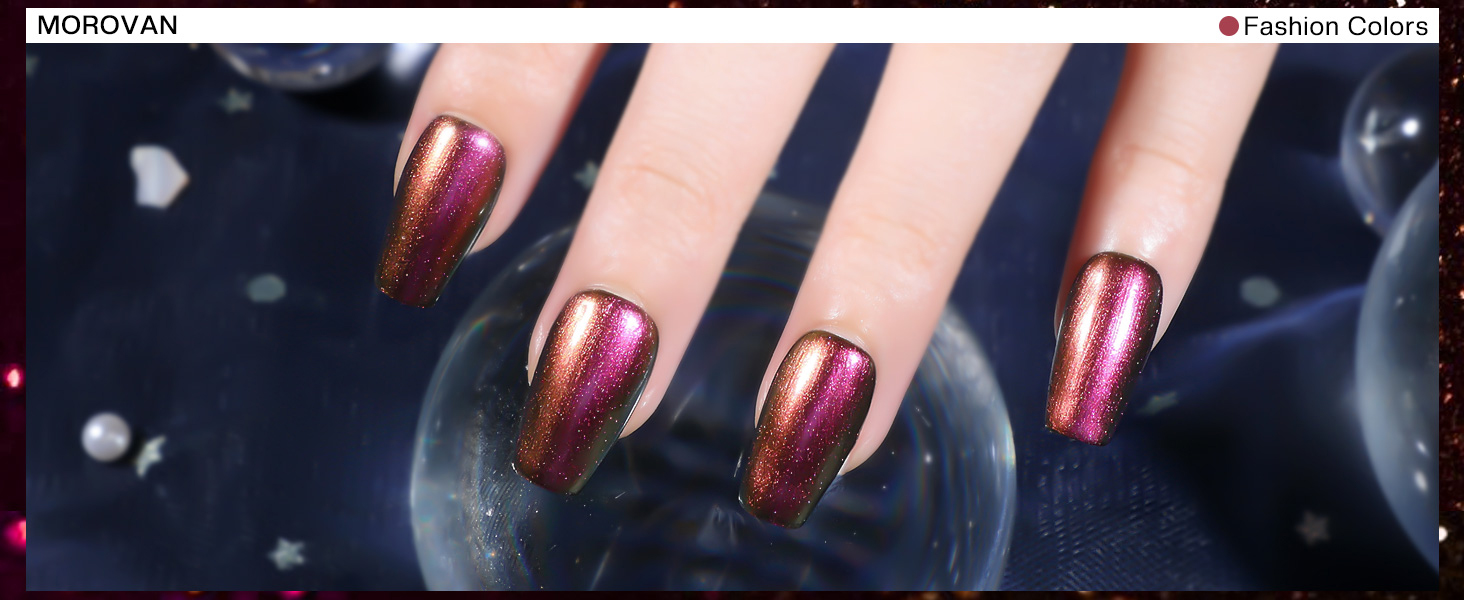 Holographic Metallic Nail Polish Set