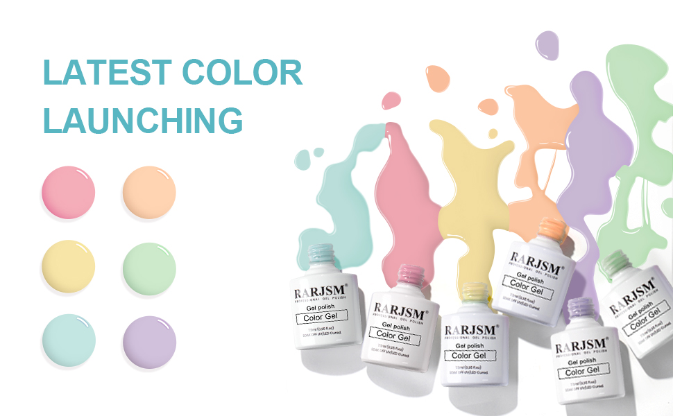 6 Colors Gel Nail Polish Set