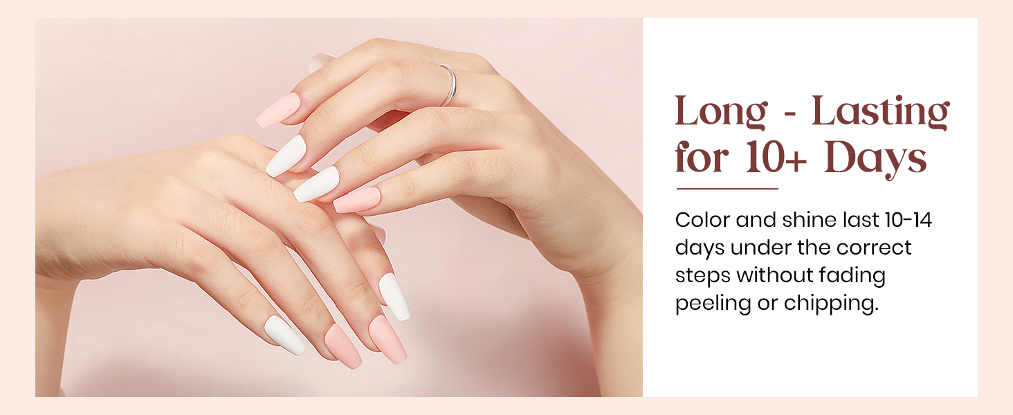nude white nail polish