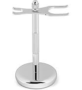 Perfecto Deluxe Chrome Razor and Brush Stand - The Best Safety Razor Stand. This Will Prolong The...