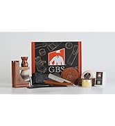G.B.S Complete Men’s Wood Shaving Set - Razor 5/8' and Case, Razor Strop Brush Bowl and Soap Brus...
