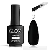 GLOSS Matte Gel Top Coat | 15ml 1Pcs Finish & Long Lasting Velvety Top Coat Polish, UV Soak off N...