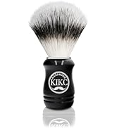KIKC Hand Crafted Shaving Brush for Vegans, Synthetic Hair Bristle for Wet Shave, Comfortable ABS...