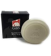 GBS Men's Sandalwood Shaving Soap 97% All Natural Enriched With Shea Butter and Glycerin, Creates...