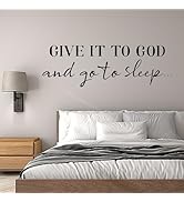 SUPERDANT Wall Decals Give It to God Quotes Wall Stickers Vinyl Art Decor Stickers DIY Saying Vin...