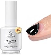 Beetles 15ml Peel Off Gel Base Coat - Peel Off Base Coat for Gel Nail Polish, Soak Off-Free Easy ...