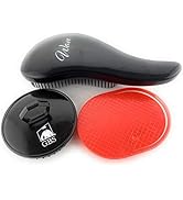 G.B.S Wave Detangling Hair Brush 3 pack set - Glides Tangles Pain-Free, Women, Men, Kids Pets! Cu...