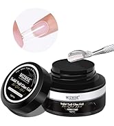 MIZHSE Solid Nail Glue Gel for Press on Nails, 18g Gel Nail Glue 3 in 1 Nail Gel for Fake Nails S...