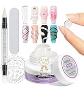 MIZHSE Solid Builder Gel for Nails, 60g Large Capacity Clear Hard Gel for Nails 3D Sculpting Gel ...