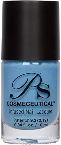 PS Polish All Natural Nail Polish, Safe Non-Toxic Professional Grade Vegan Nail Polish Lacquer, Best No Chip Polish for Thin, Cracked, Peeling Nails (Summer Sky)
