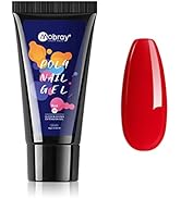 Mobray 60g Red Poly Nail Extension Gel Builder Nail Gel for Nail Art Design Salon Nail DIY at Home